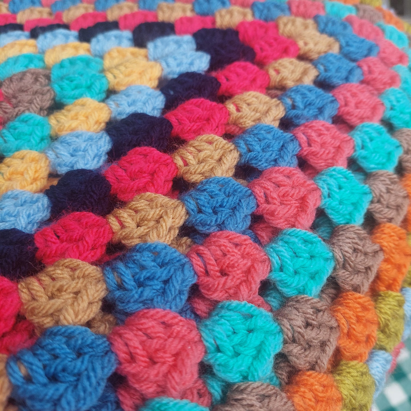 Large Random Crochet Granny Square Blanket - No 2