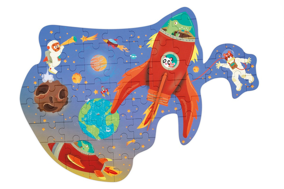 Scratch Large Contour 60 pcs Puzzle - Space