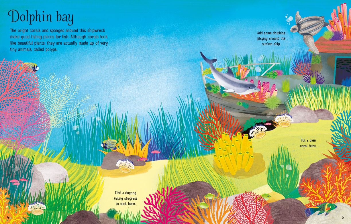 First Sticker Book Coral Reef