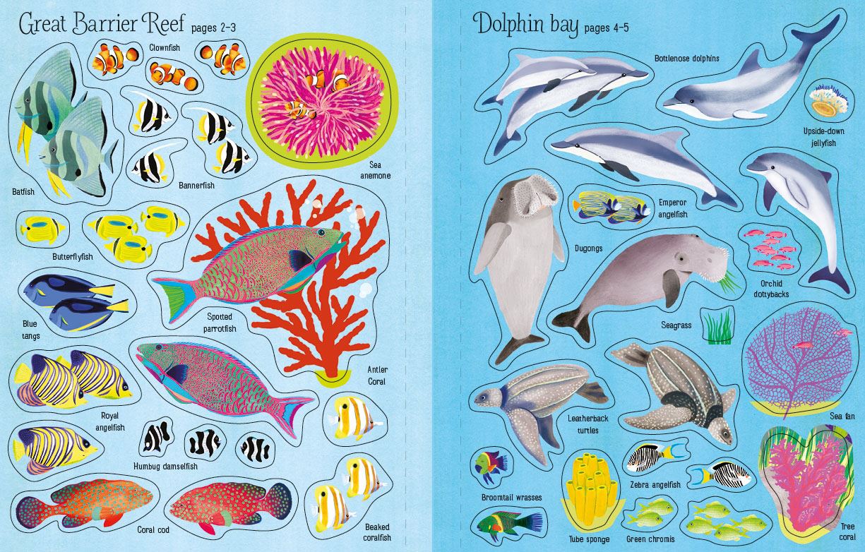 First Sticker Book Coral Reef