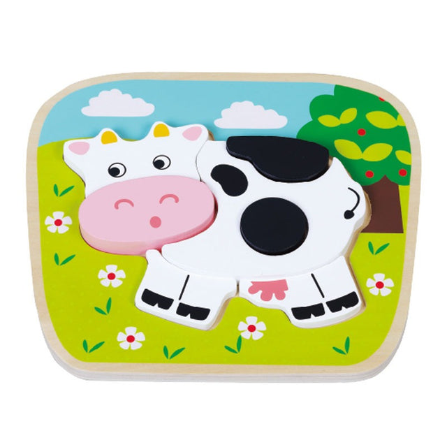 Cow Raised Wooden Puzzle