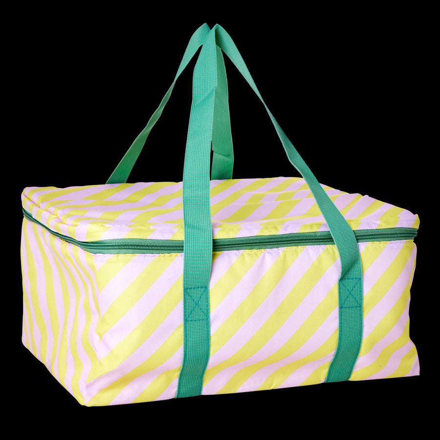 Cooler Bag with Stripe Print