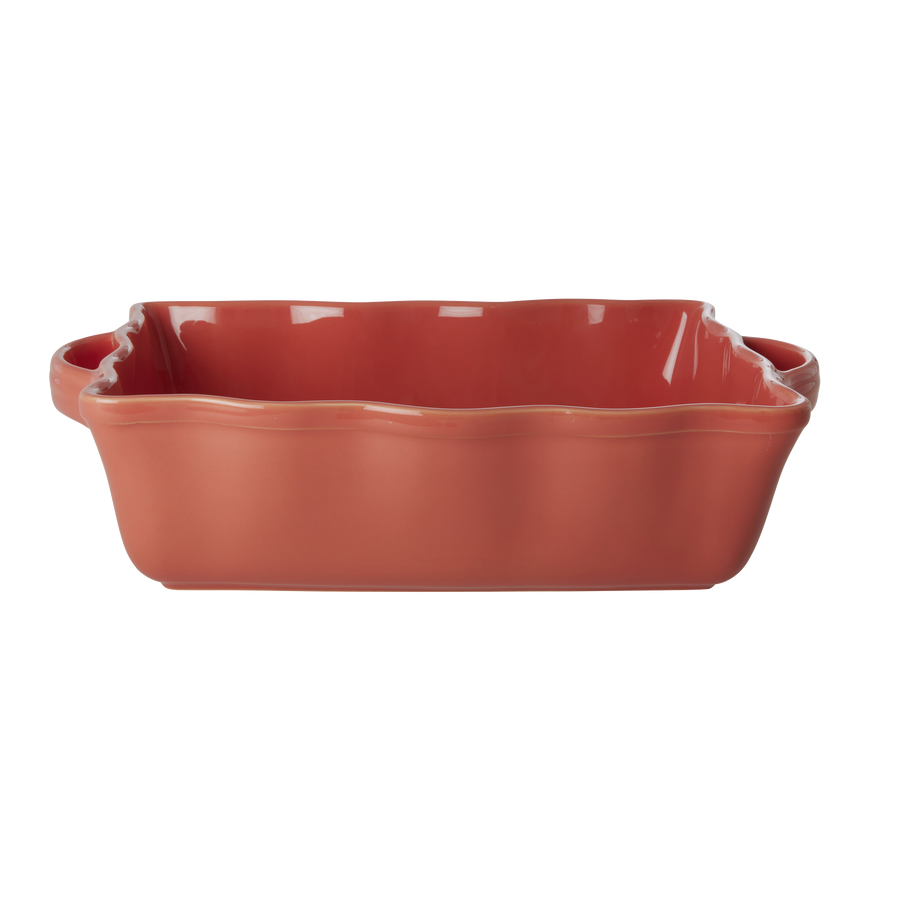 Stoneware Oven Dish Medium - Dark Coral