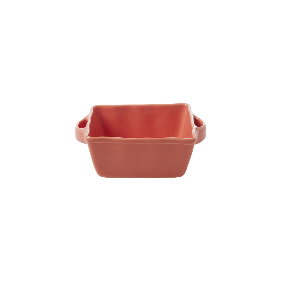 Stoneware Oven Dish - Dark Coral - Small