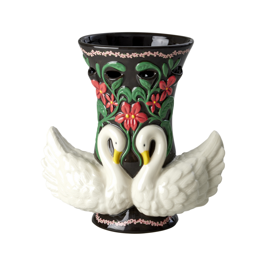 Swan Ceramic Vase