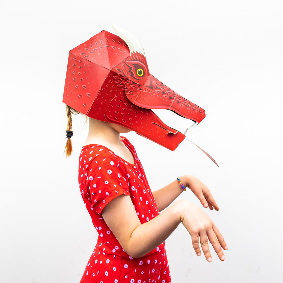 Make your own Fire - Breathing Dragon Mask