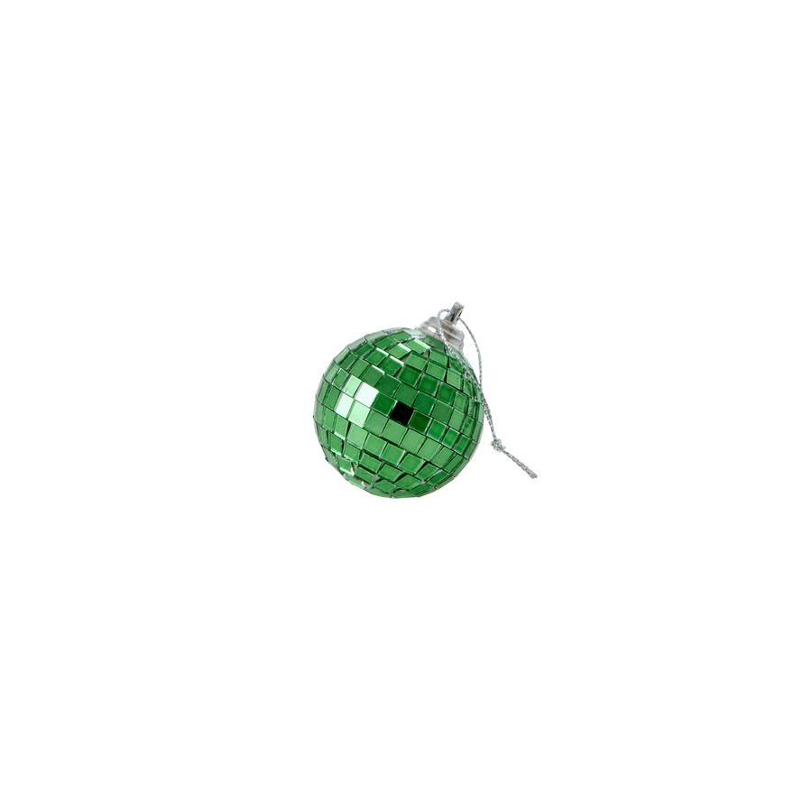 Small Round Disco Ball Decoration - Green