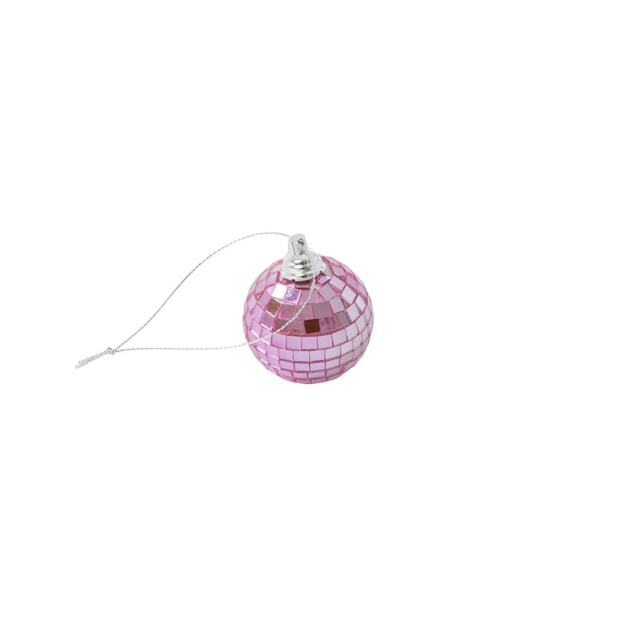 Small Round Disco Ball - Soft Pink