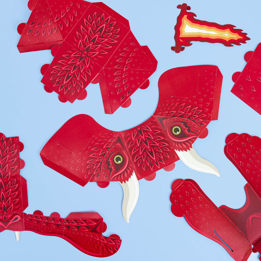 Make your own Fire - Breathing Dragon Mask