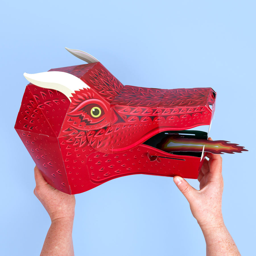 Make your own Fire - Breathing Dragon Mask