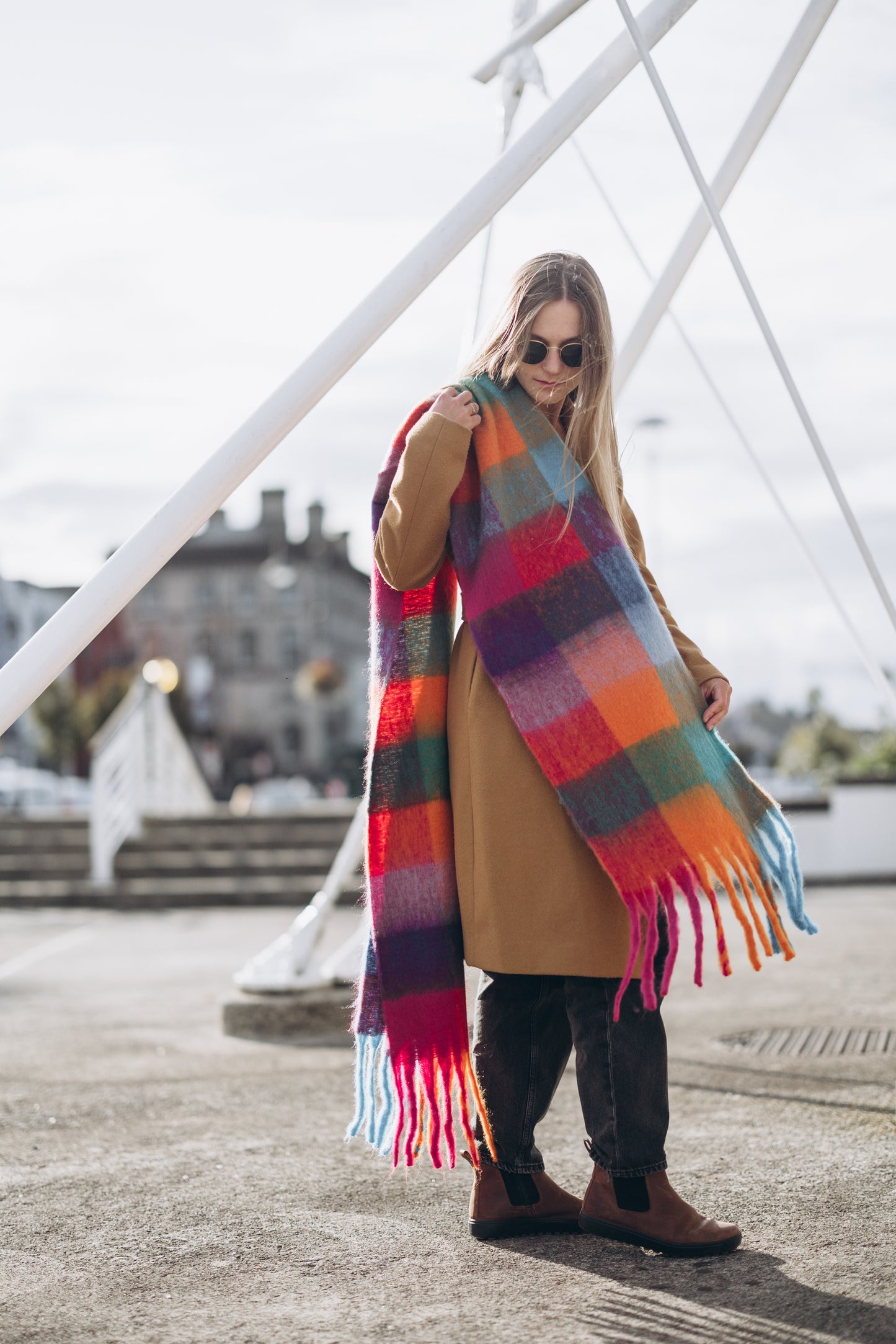 Super Soft Chunky Scarf with Tassels