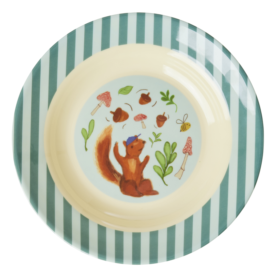 Squirrel Print Melamine Soup Bowl