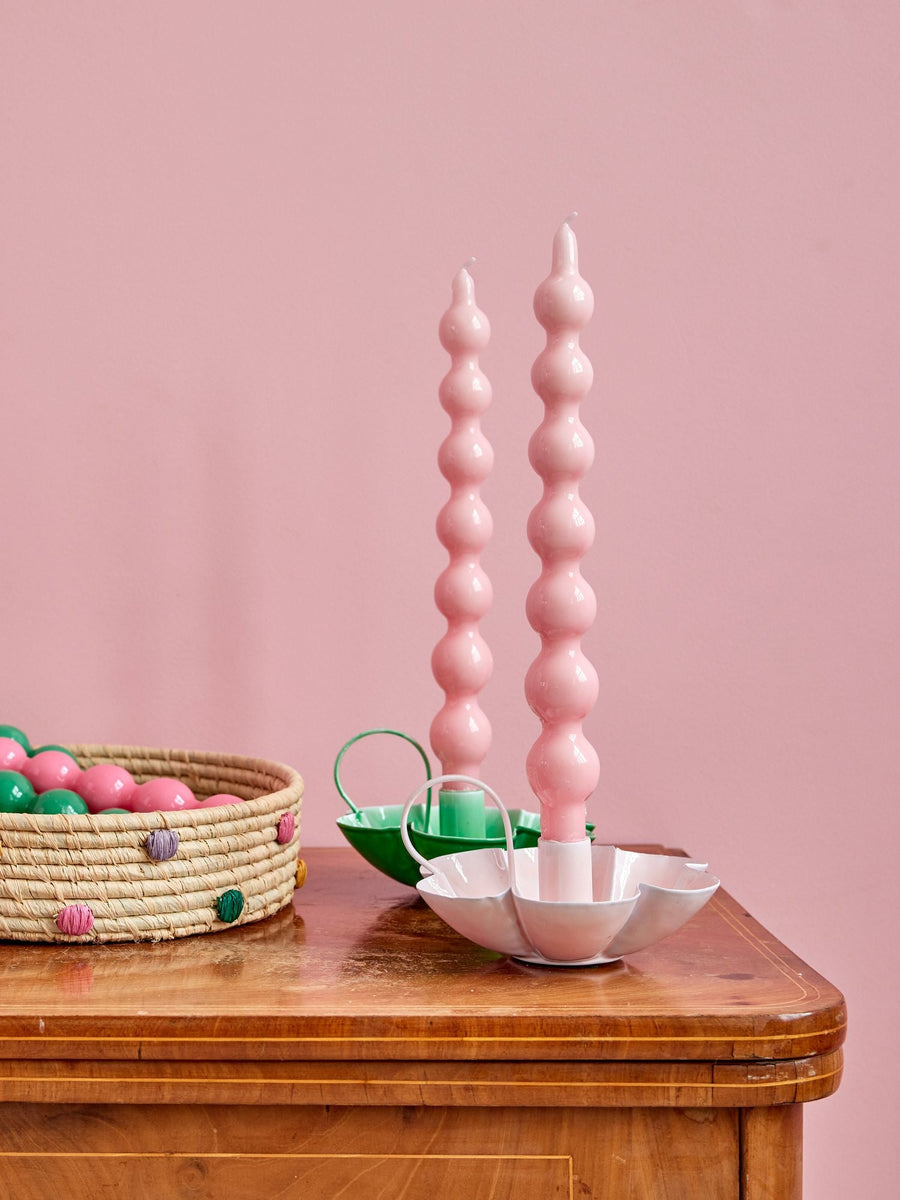 Curved Candle 2 Pack - Soft Pink