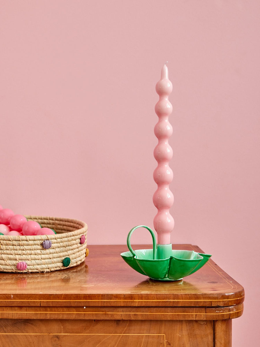 Curved Candle 2 Pack - Soft Pink