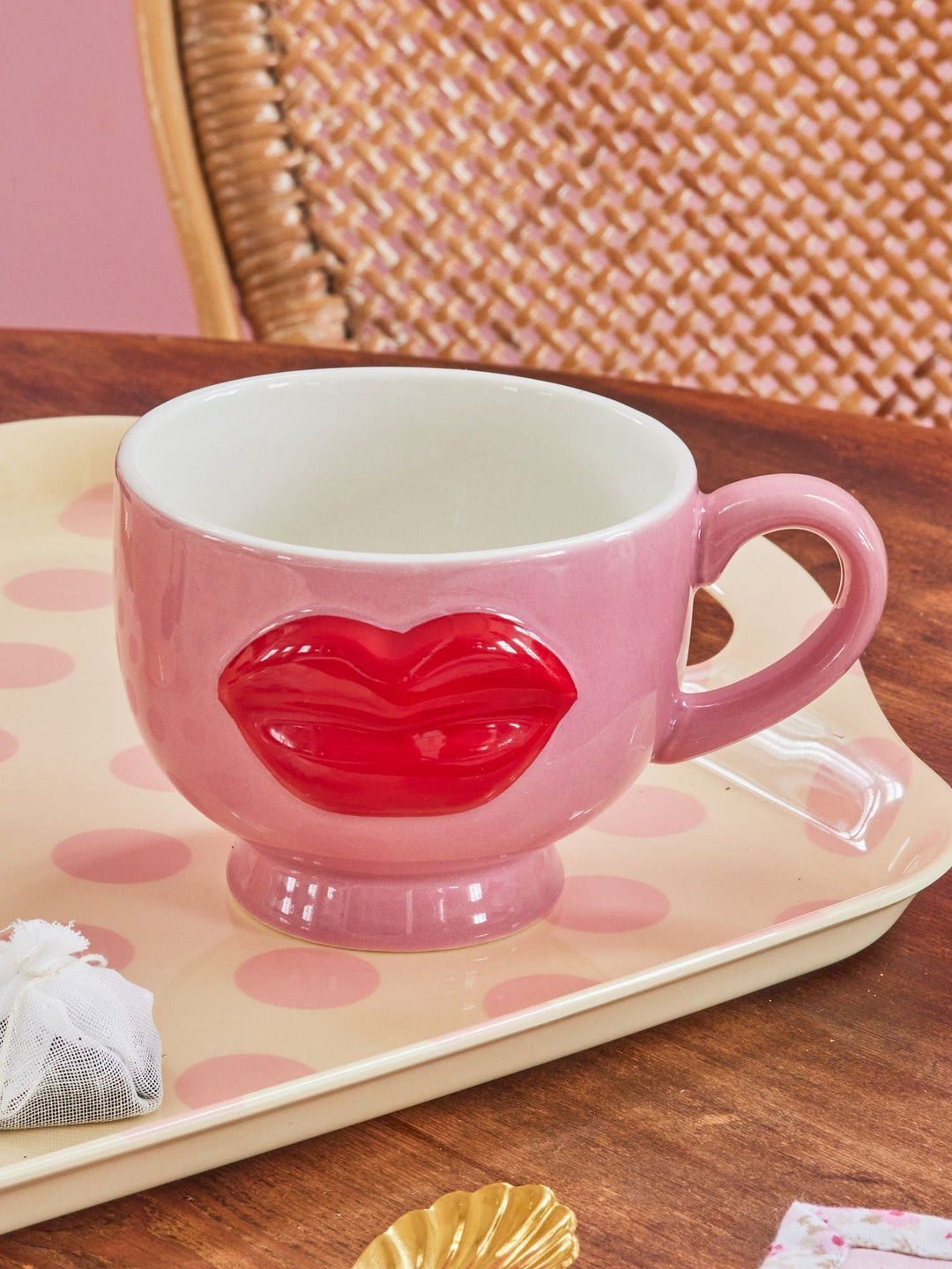 Ceramic Mug - Lips - Pink