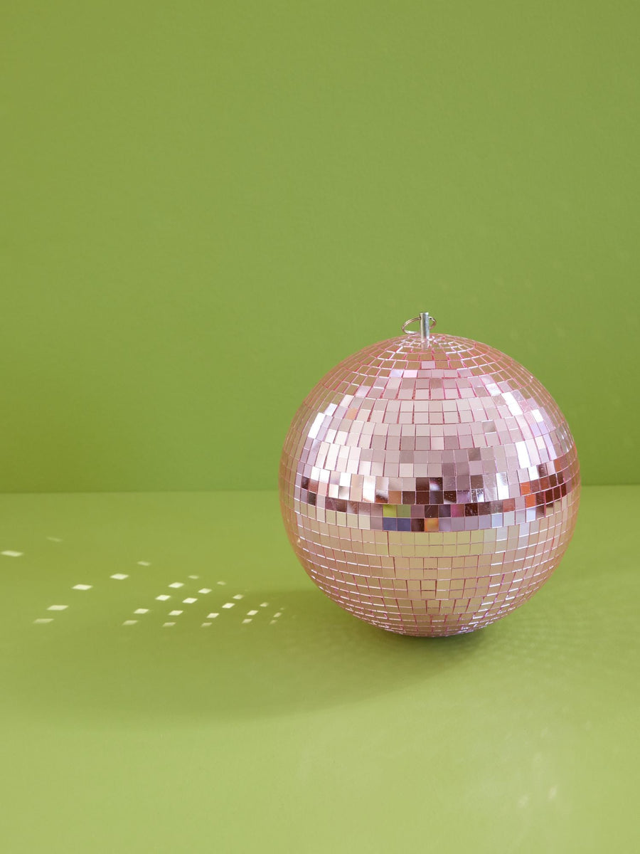 Large Round Disco Ball - Soft Pink