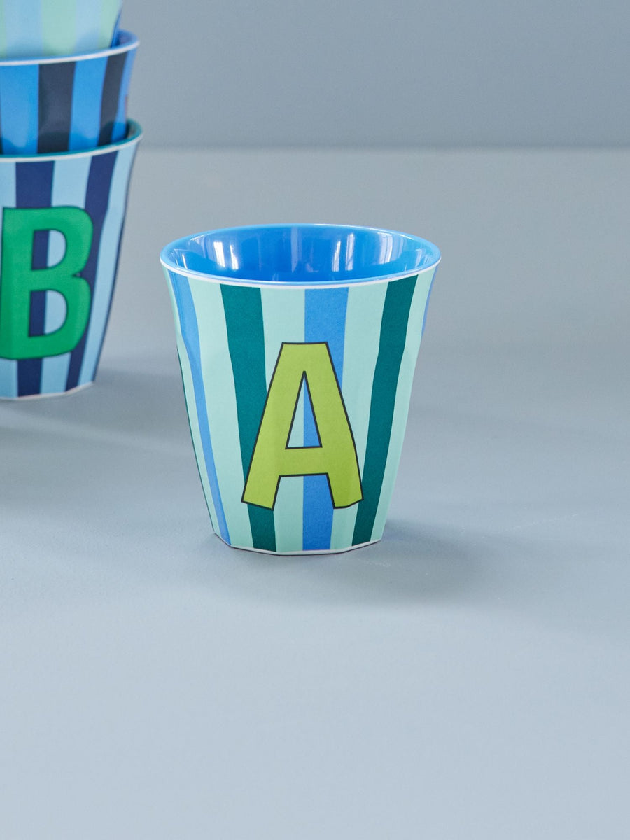 Stripe Letter Cups