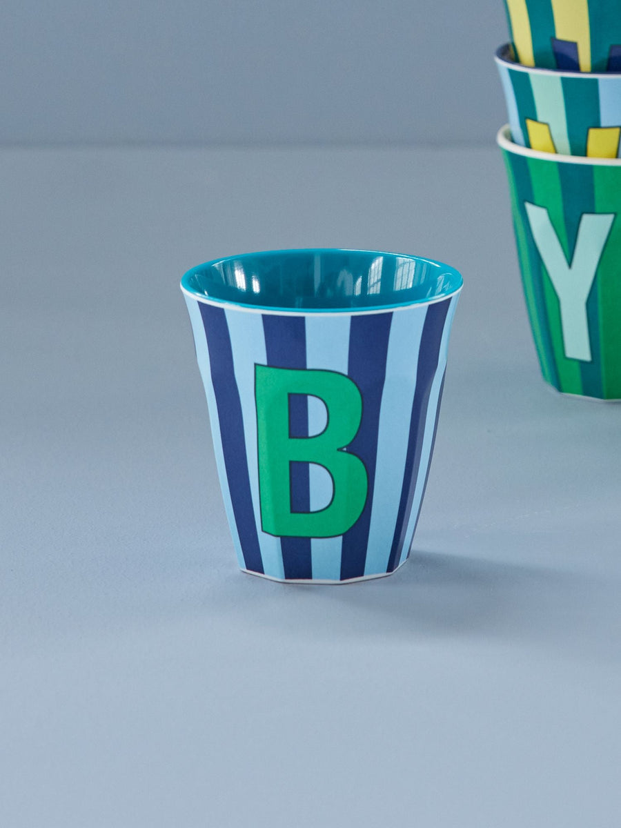 Stripe Letter Cups