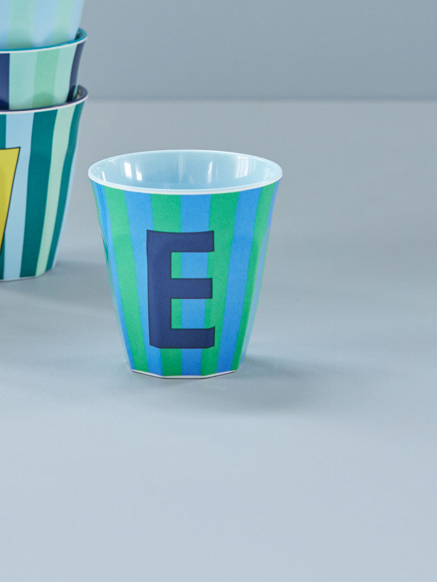 Stripe Letter Cups