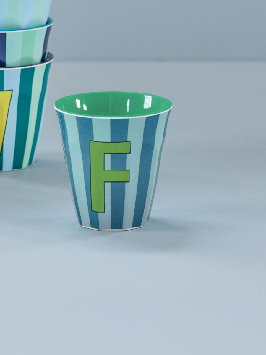 Stripe Letter Cups
