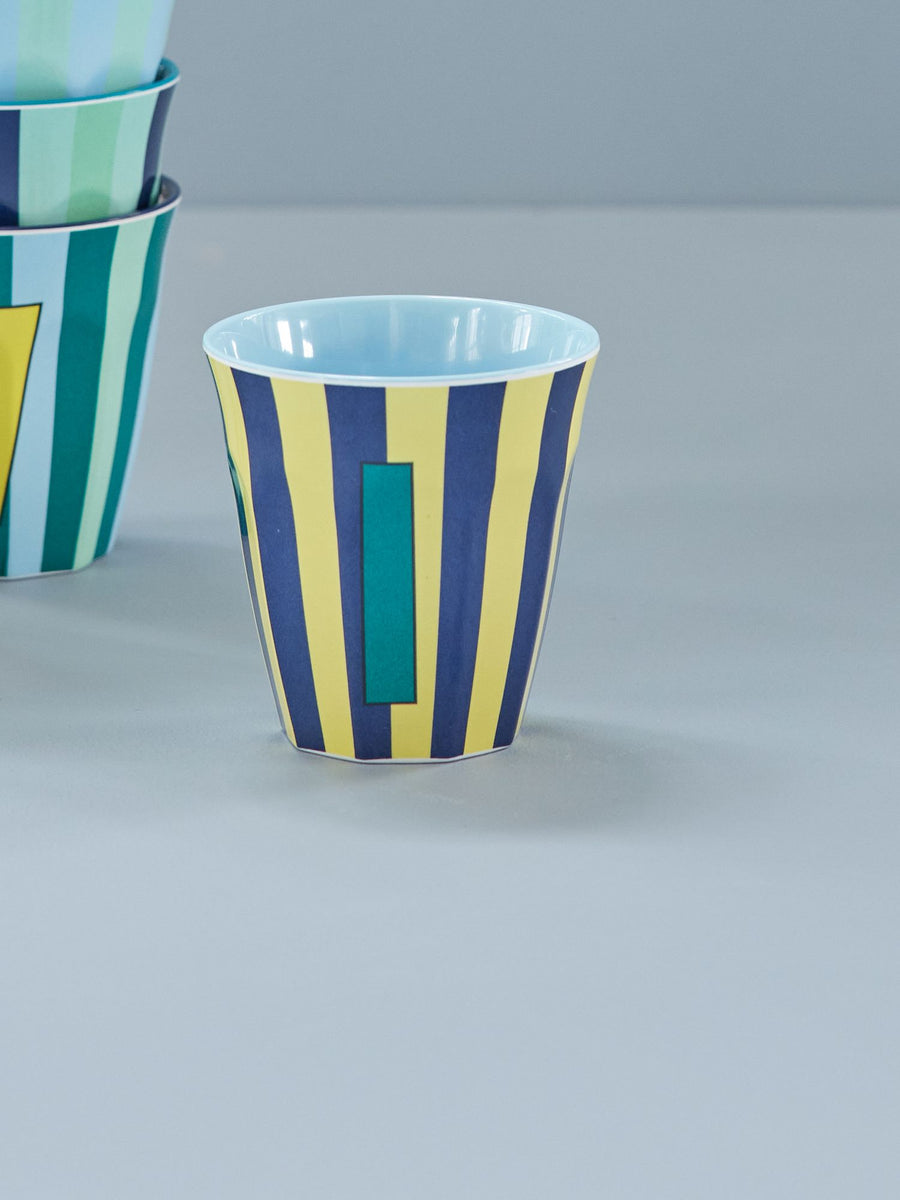 Stripe Letter Cups