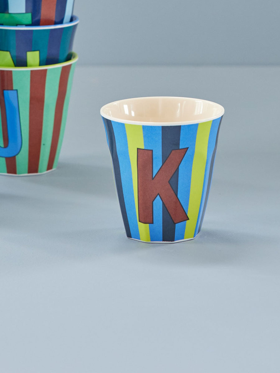 Stripe Letter Cups