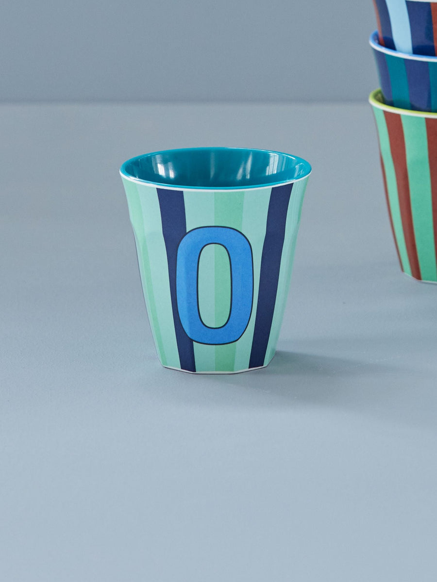 Stripe Letter Cups
