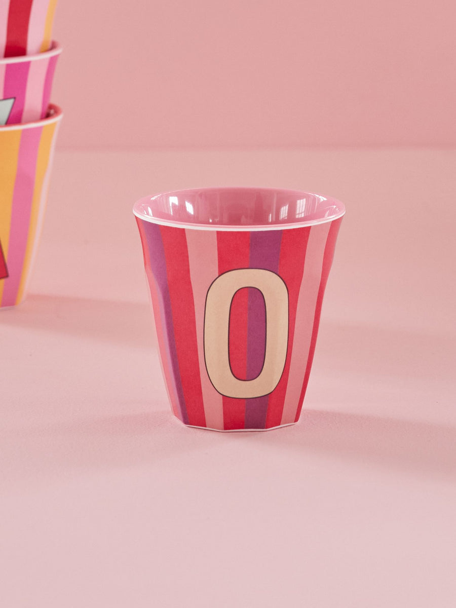 Stripe Letter Cups