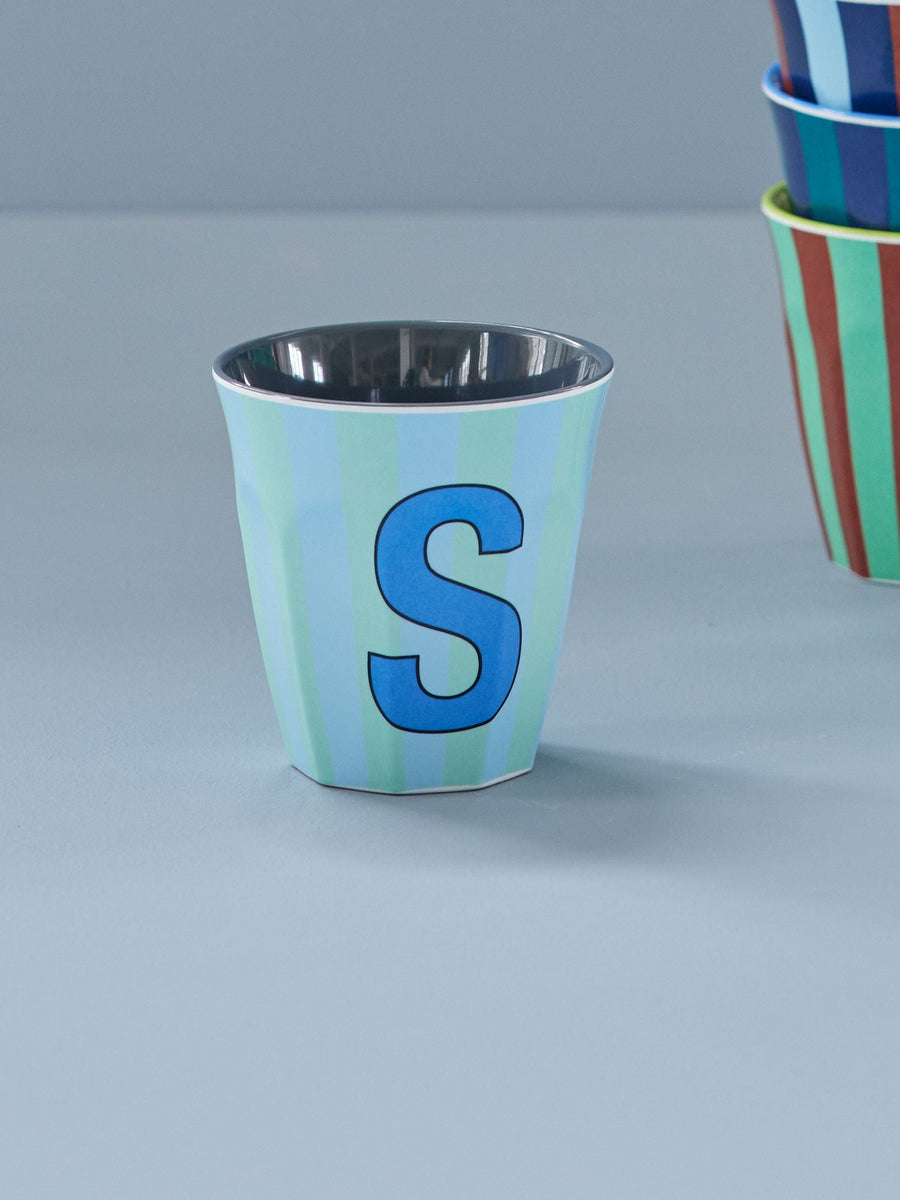 Stripe Letter Cups