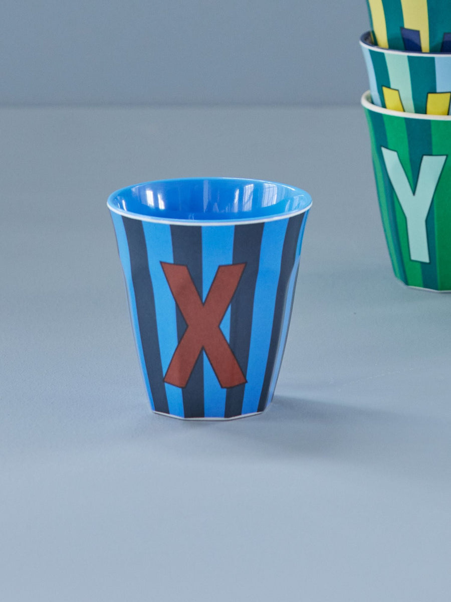 Stripe Letter Cups