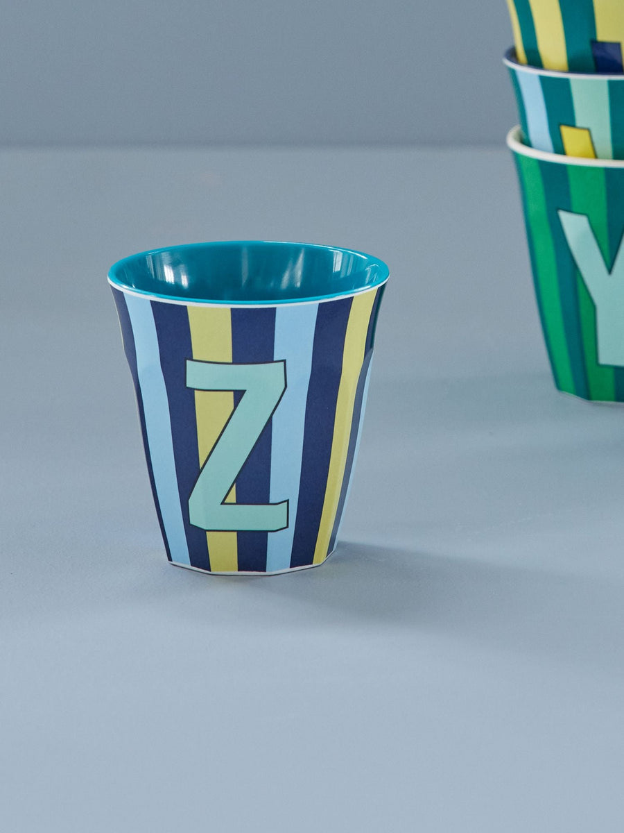 Stripe Letter Cups