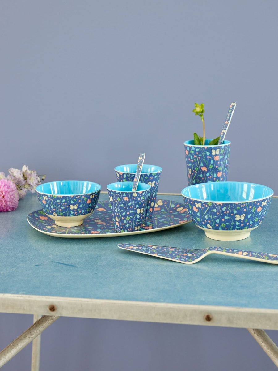Tall Melamine Cup - Butterfly Field Print