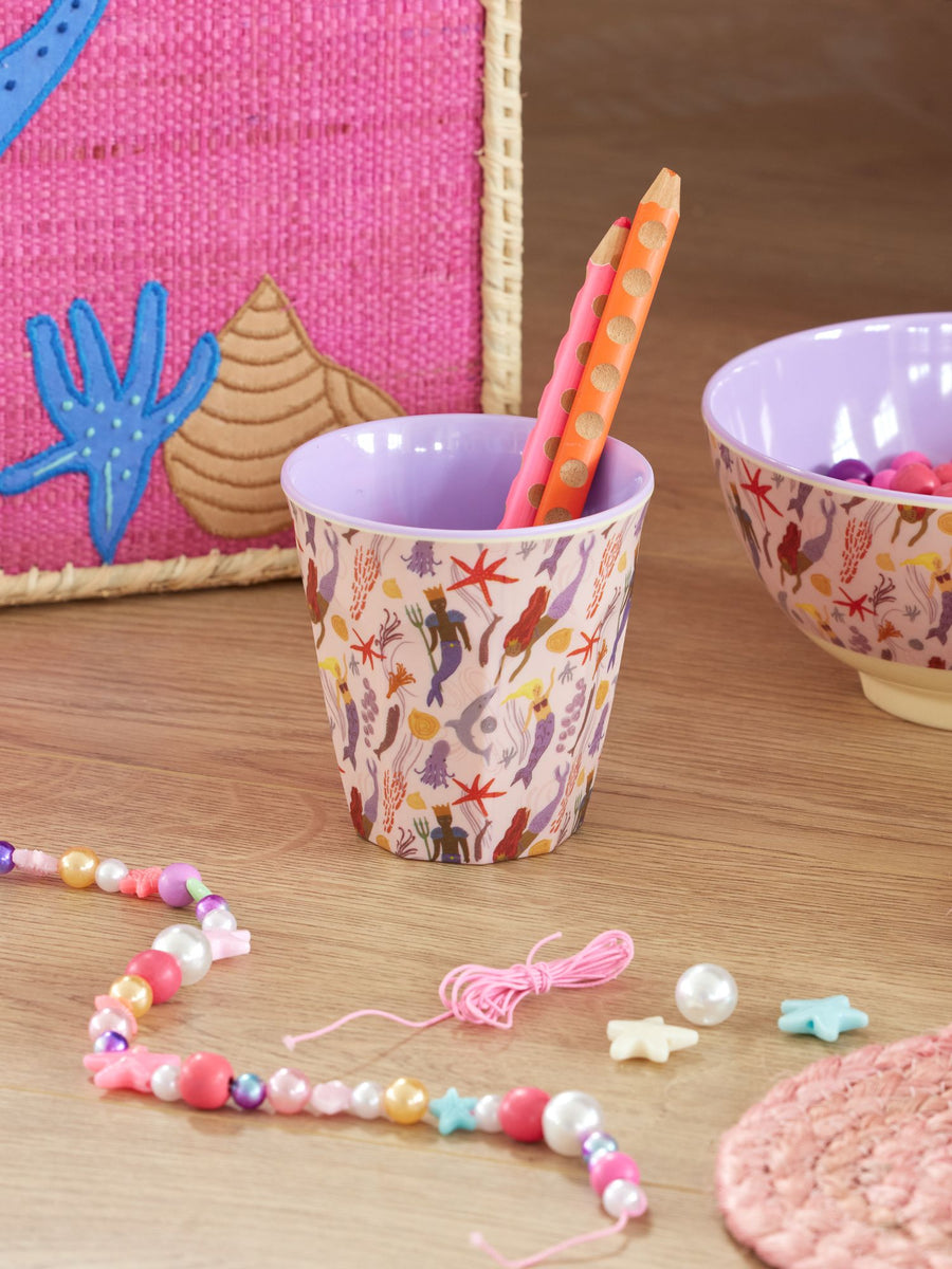 Mermaid Print Medium Cup