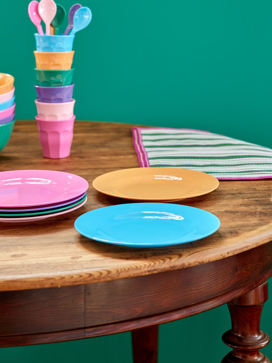 Melamine Side Plate - Mulitcolour Set of 6