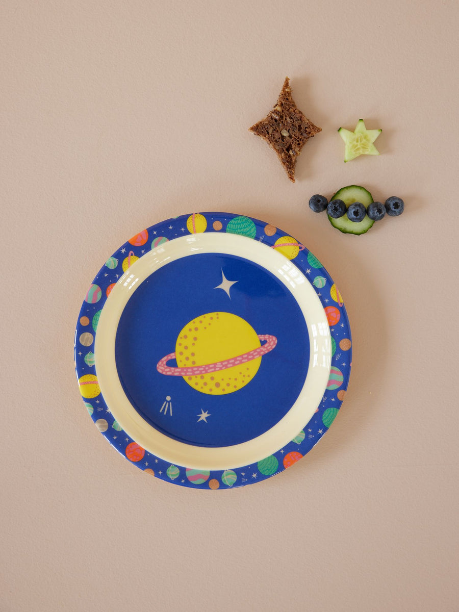 Melamine Lunch Plate - Galaxy Print
