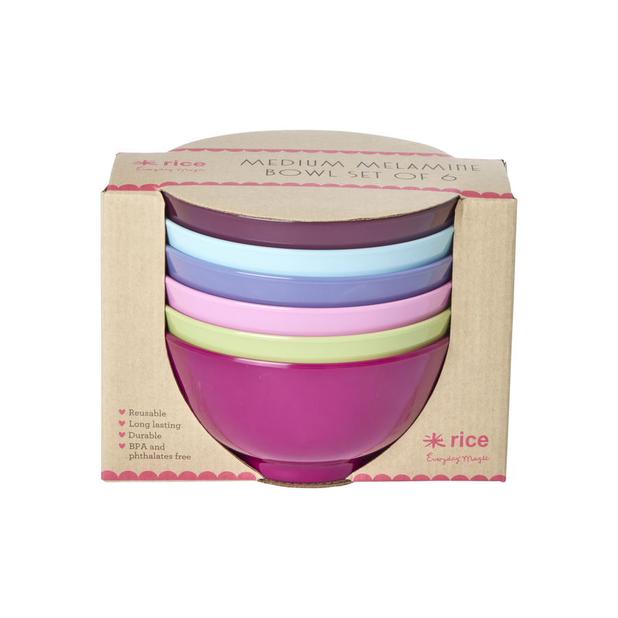 Melamine Medium Bowl A/W23 - Set of 6