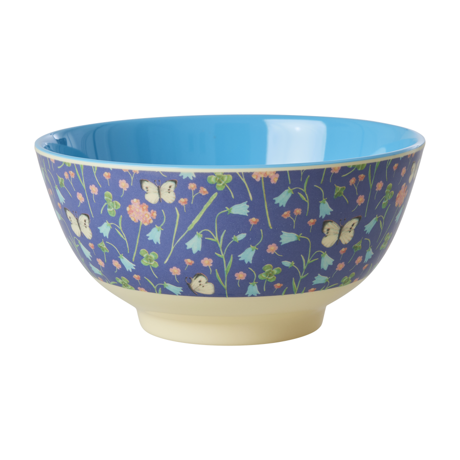 Medium Melamine Bowl - Butterfly Field Print