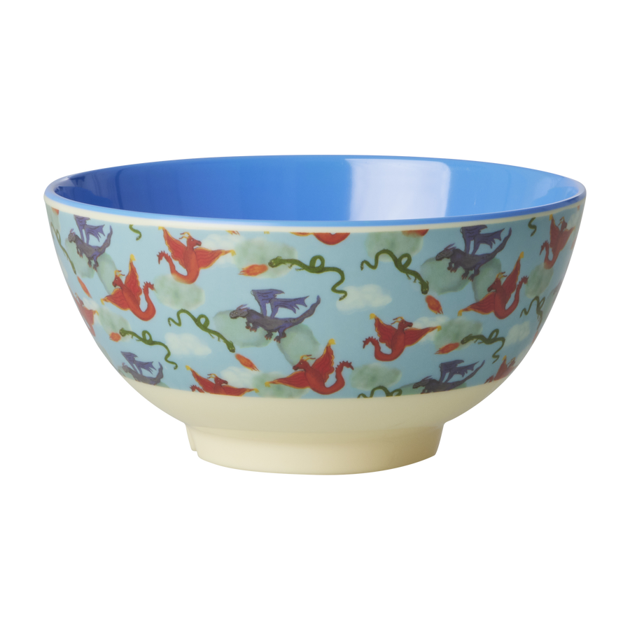 Dragon Print Medium Melamine Bowl