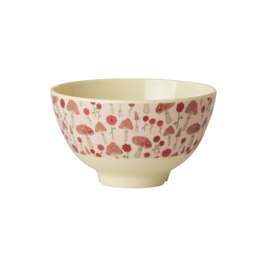 Mushroom Print Melamine Small Bowl