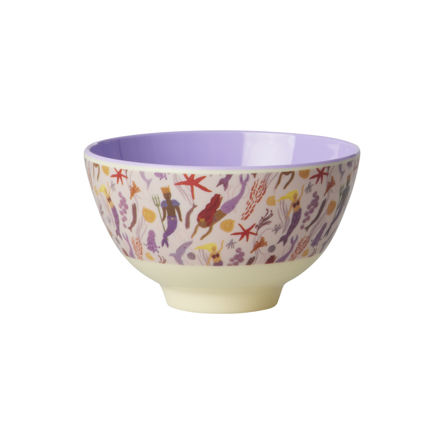 Mermaid Print Small Melamine Bowl
