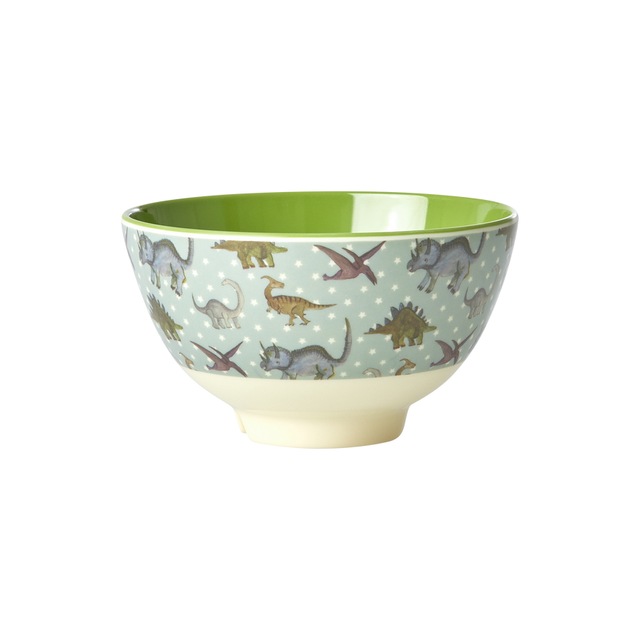 Small Melamine Bowl - New Dino Print