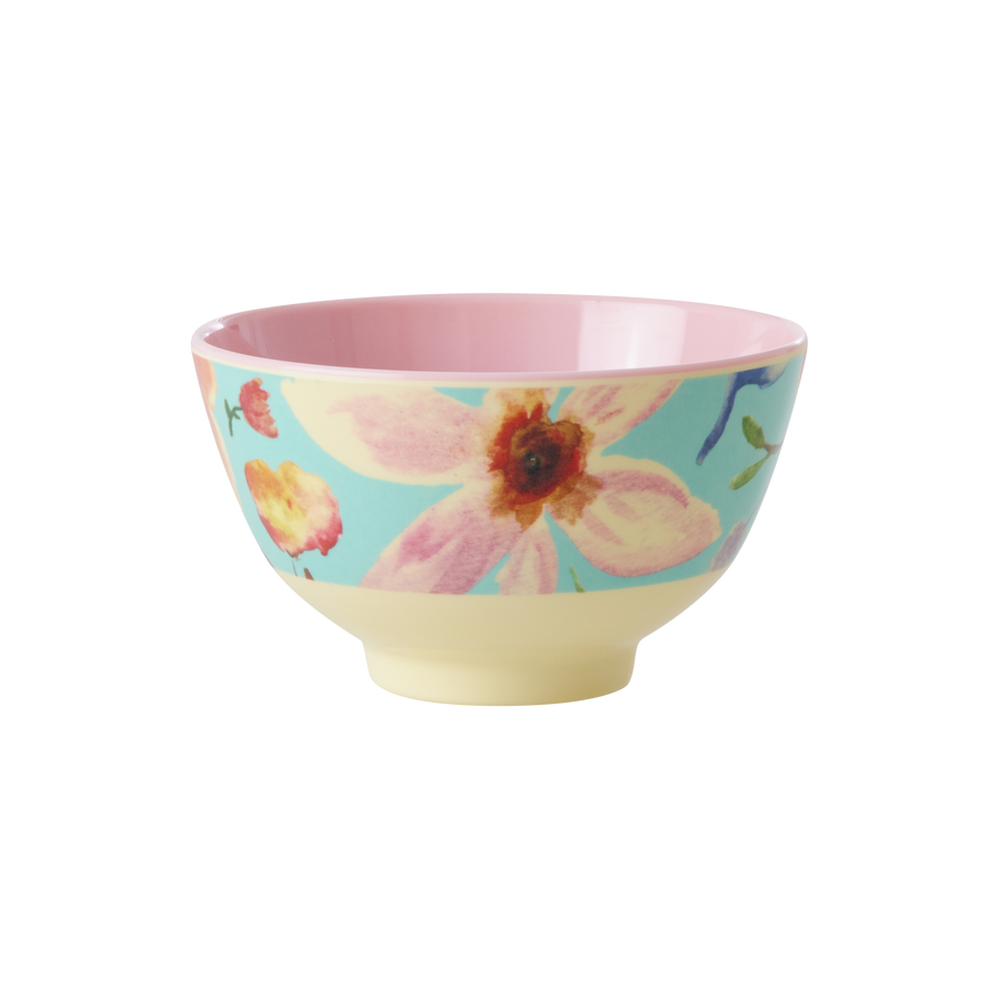 Small Melamine Bowl - Selma Flower Print