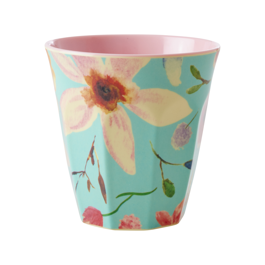 Medium Melamine Cups - Selma Flower Print