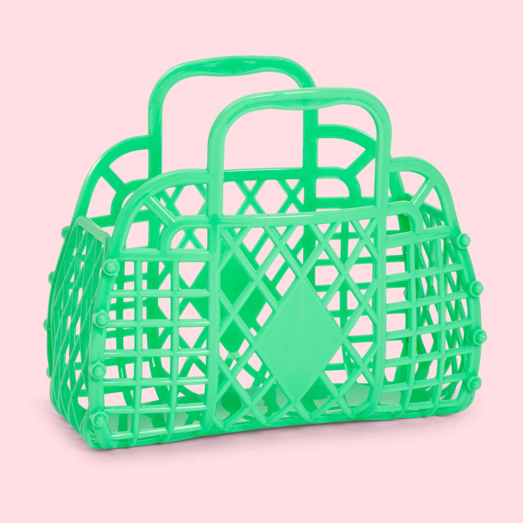 Retro Basket Jelly Bag - Mini Green