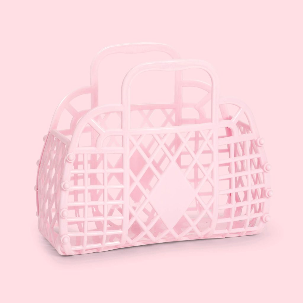 Retro Basket Jelly Bag - Mini Pink
