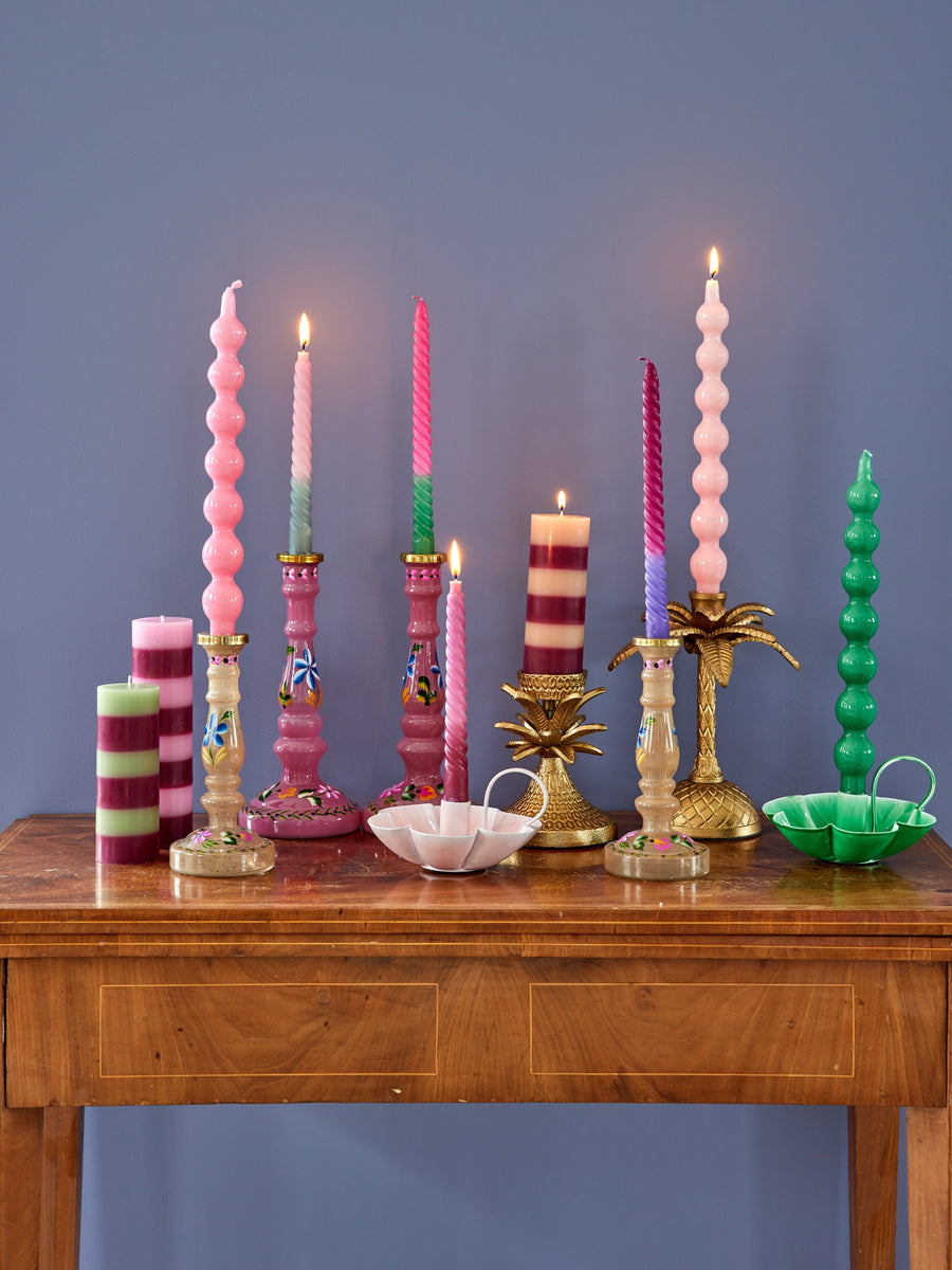 Curved Candles 2 pack - Green
