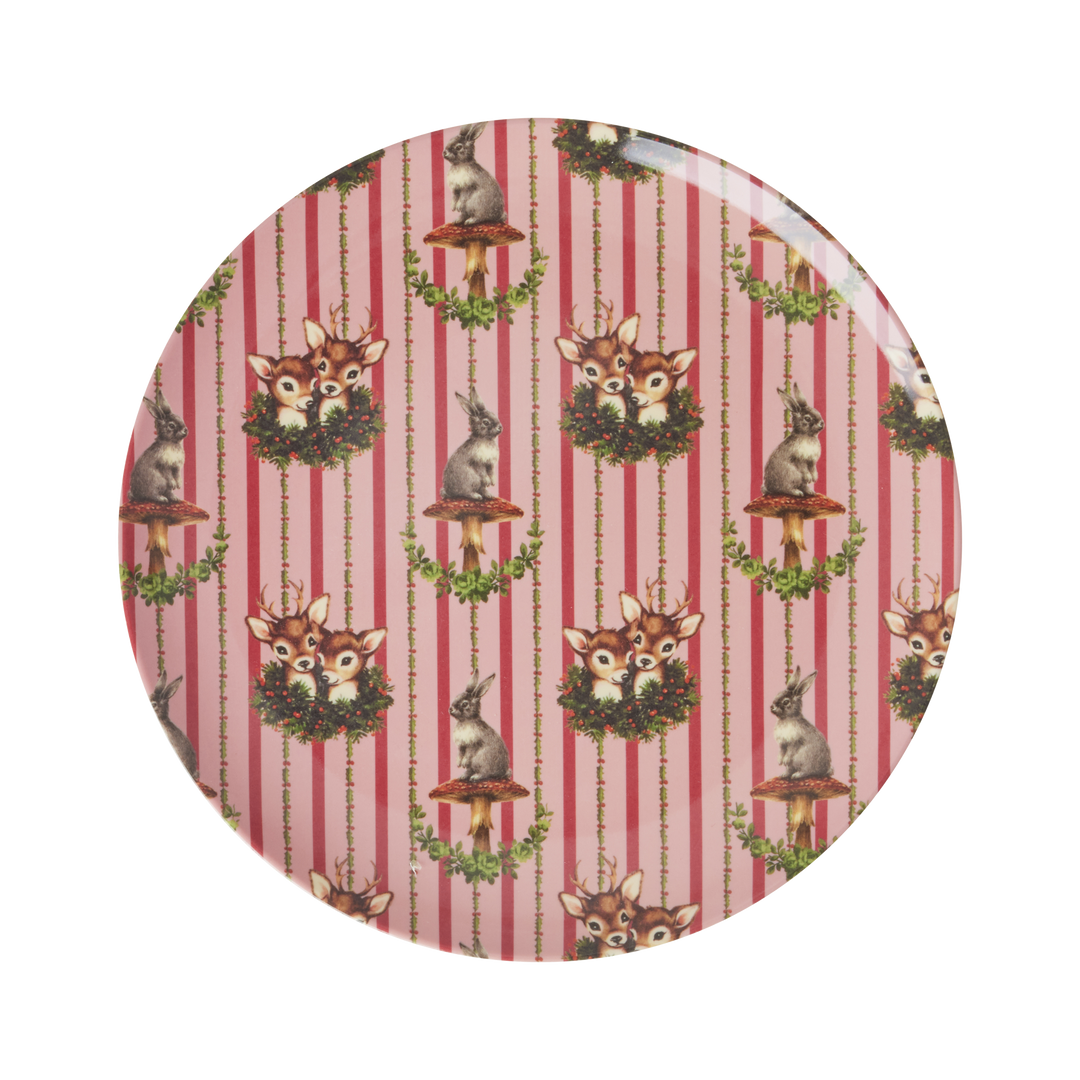 Melamine Side Plate - Sweet Forest Print