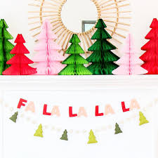 Christmas Tree Felt Garland