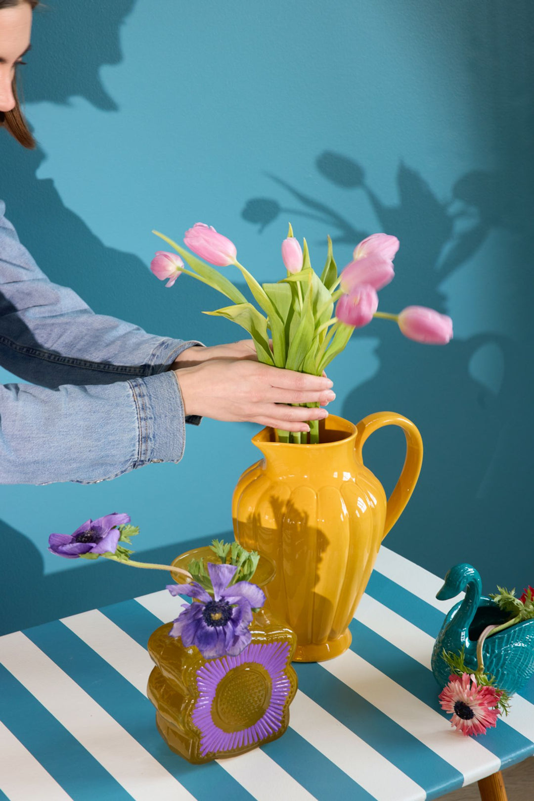 Ceramic Jug in Curry - 3L