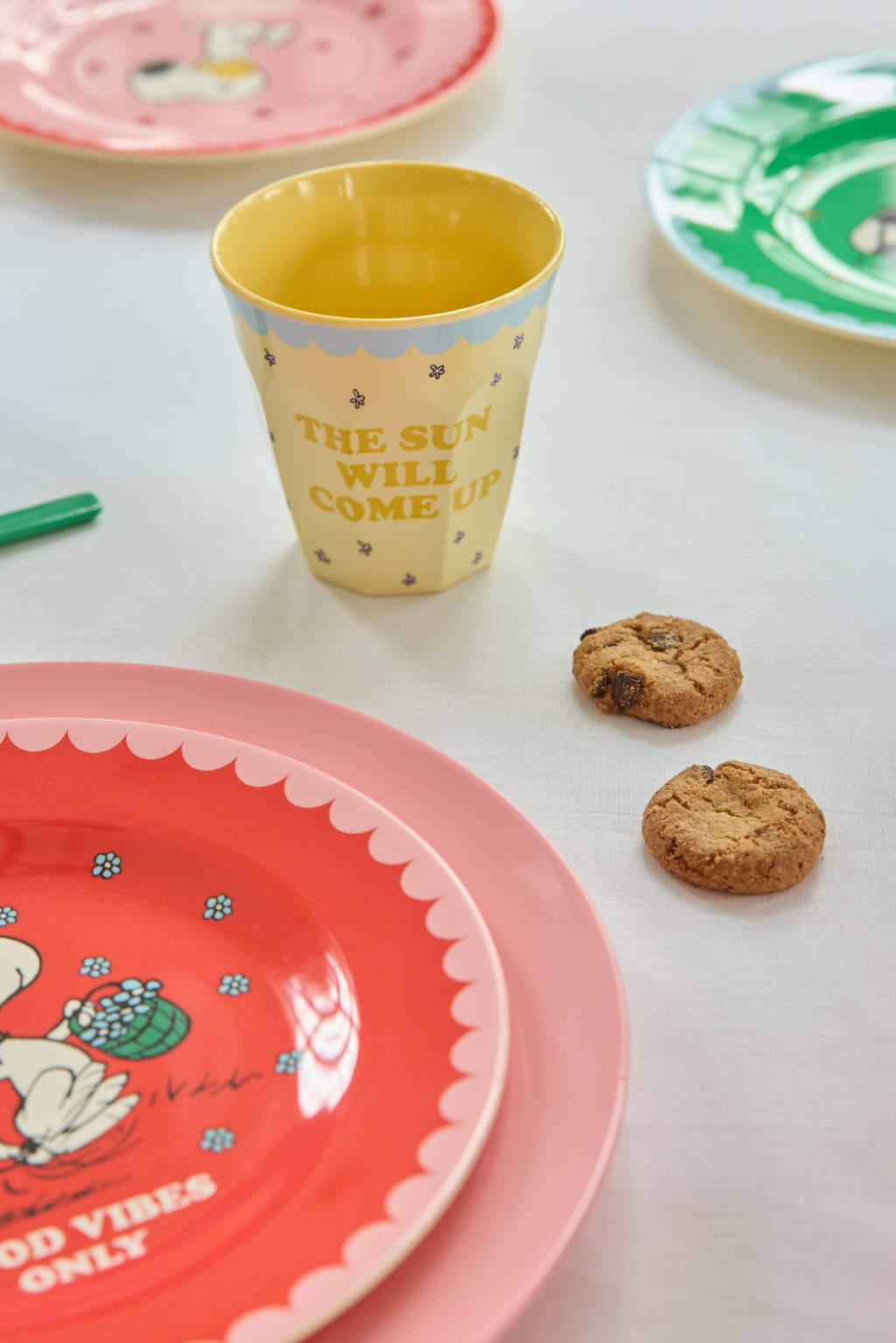 Plate - Red Snoopy Print